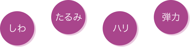 しわ たるみ ハリ 弾力