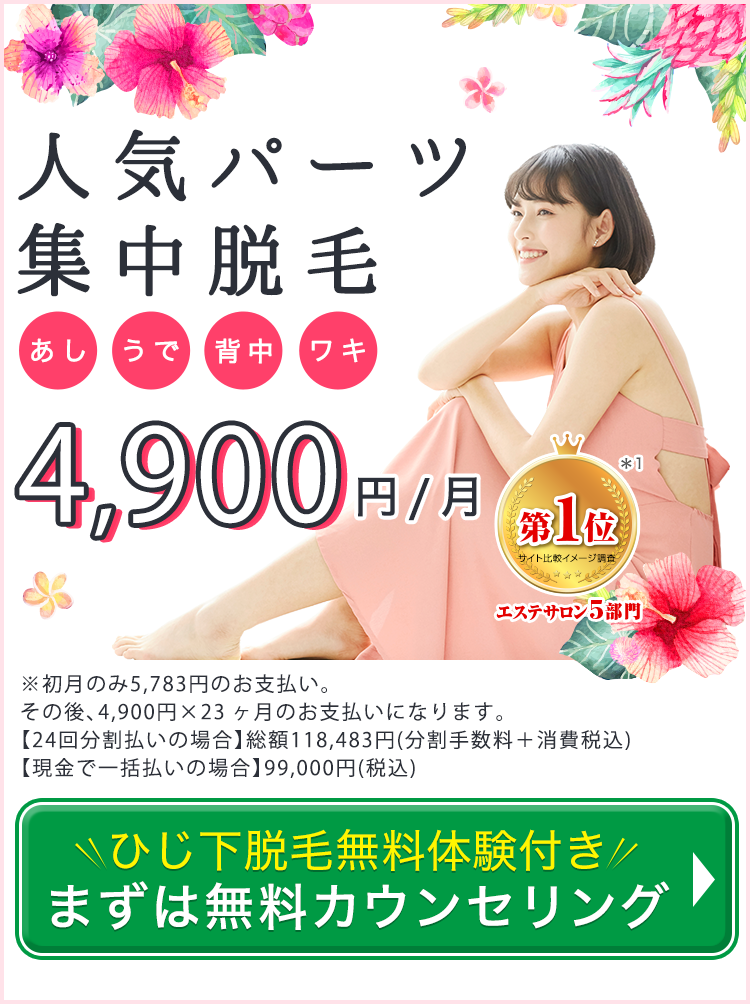 全身脱毛ライトプラン お申し込みはこちら
