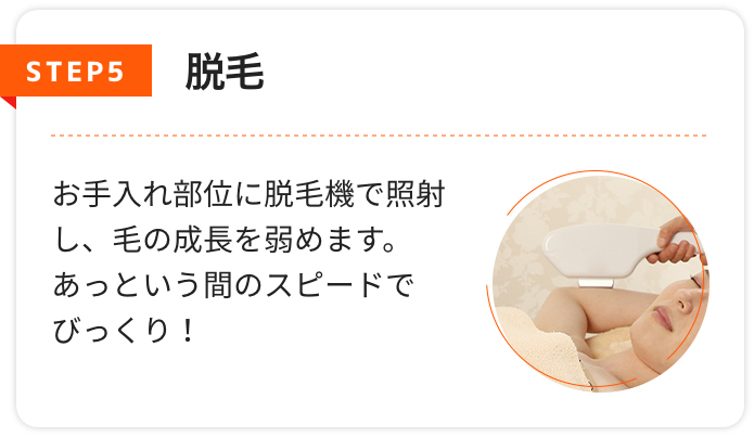 STEP5 脱毛